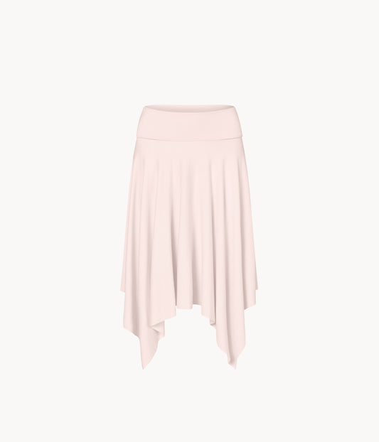 Asymmetric Fold Over Skirt