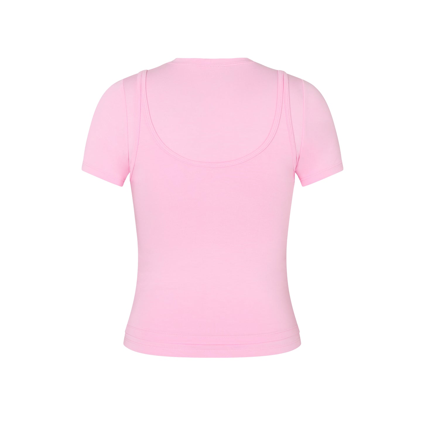 Short Sleeve Layered Top in Gum