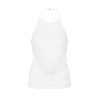 Backless Top in White
