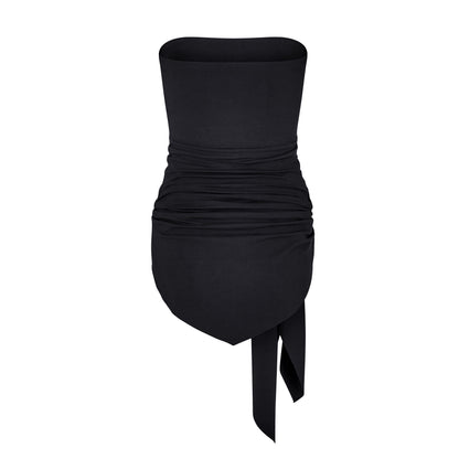 Wrap Tube Top in Black