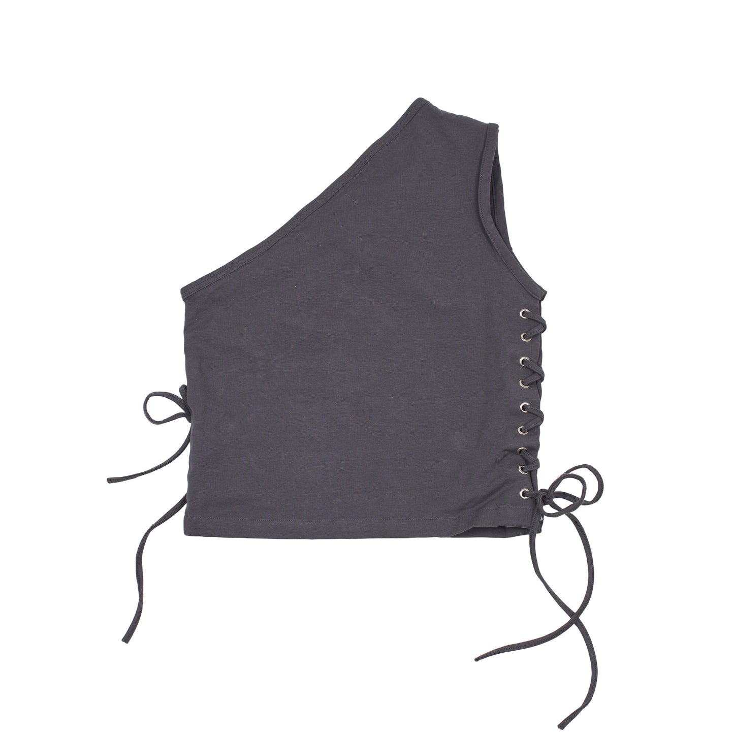 Cross One Shoulder in Dark Grey