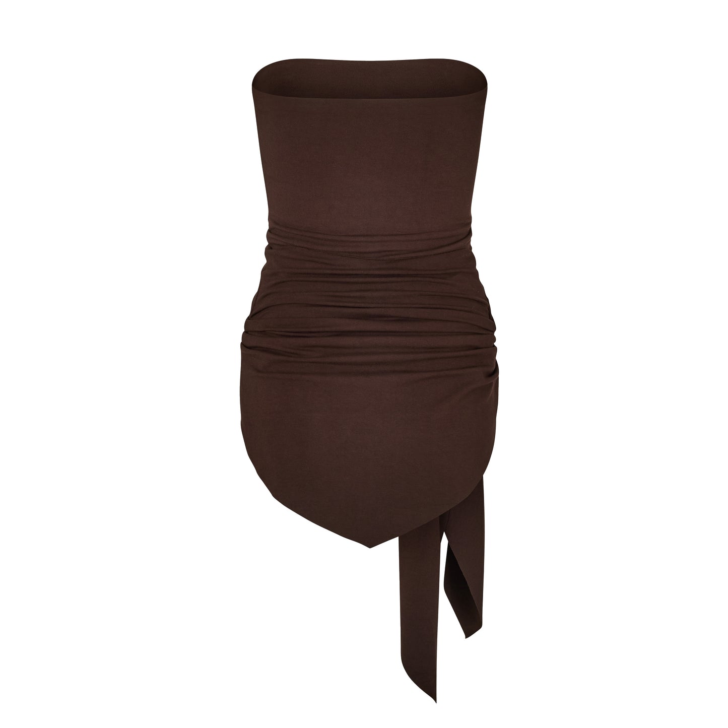 Wrap Tube Top in Brown