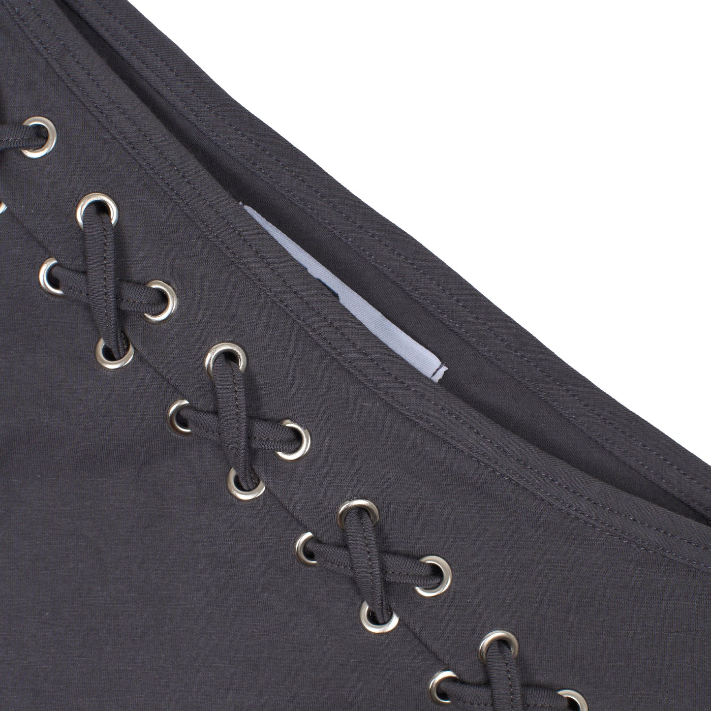 Cross One Shoulder in Dark Grey