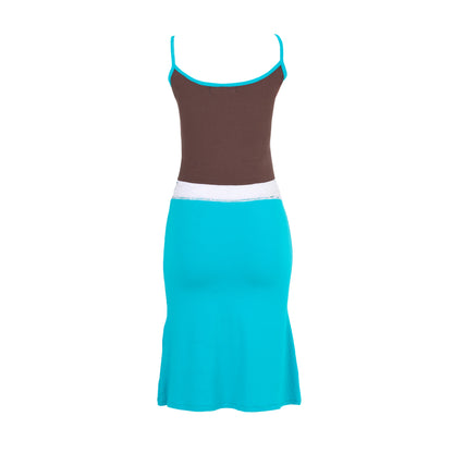 Sana Dress in Brown/Tosca