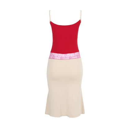 Sana Dress in Red/Pink