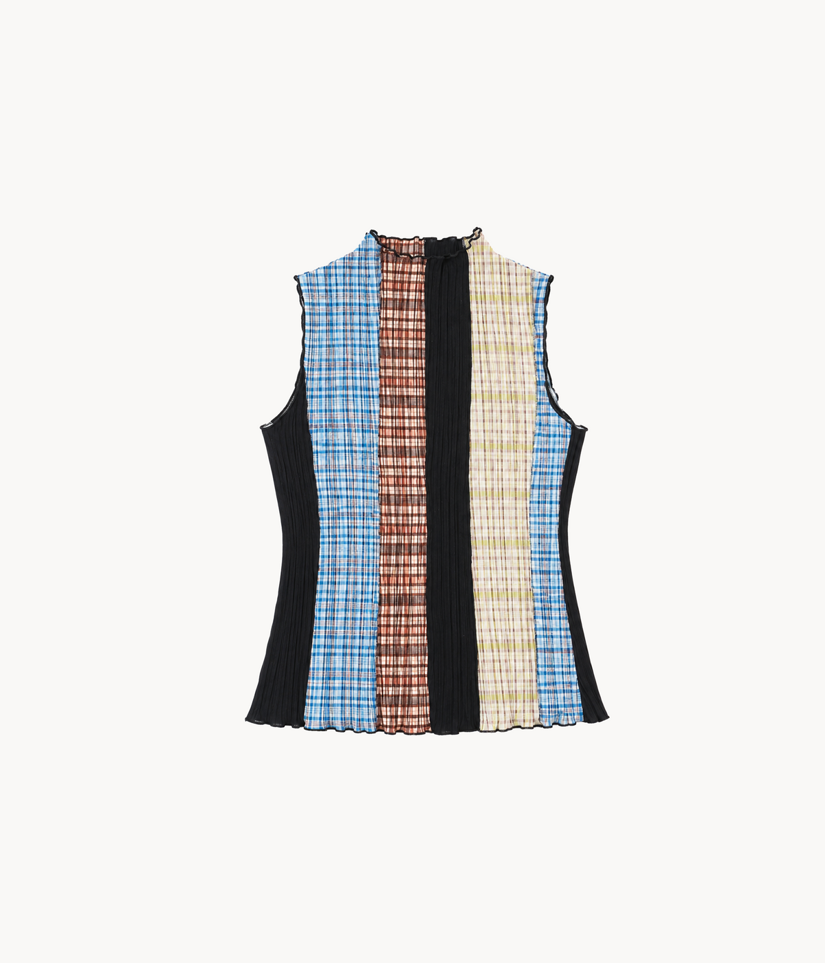 Pleated Patchwork Top