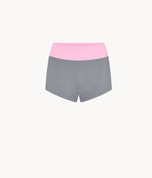 Two-tone Foldover Shorts