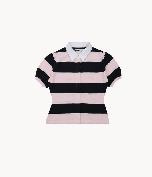 Polo Knit Puff Sleeve