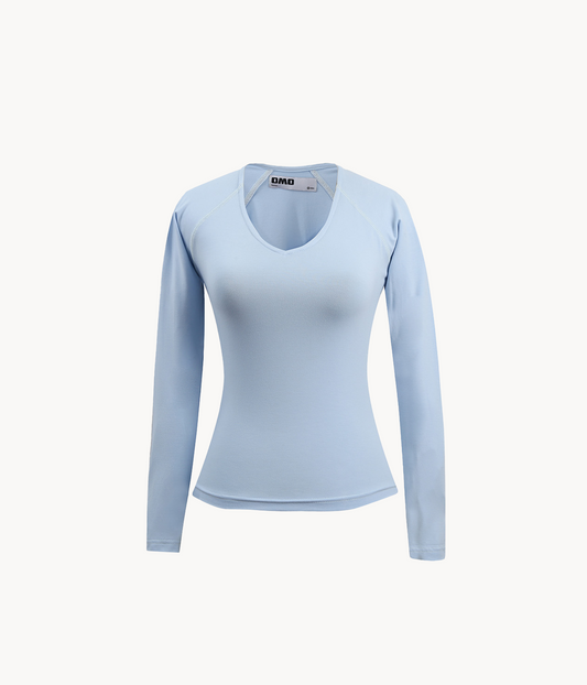V-Neck Long Sleeve Top