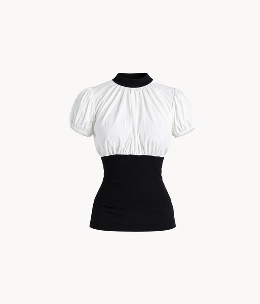 High Neck Balloon Top