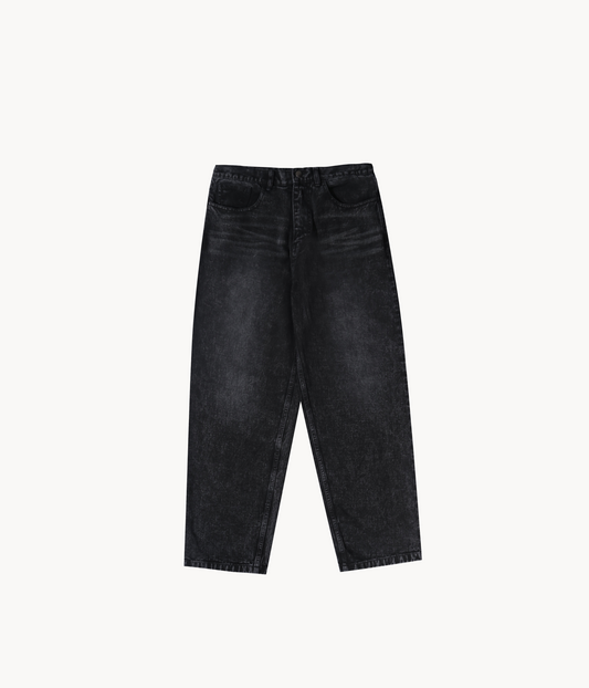 Black Washed Denim Jeans