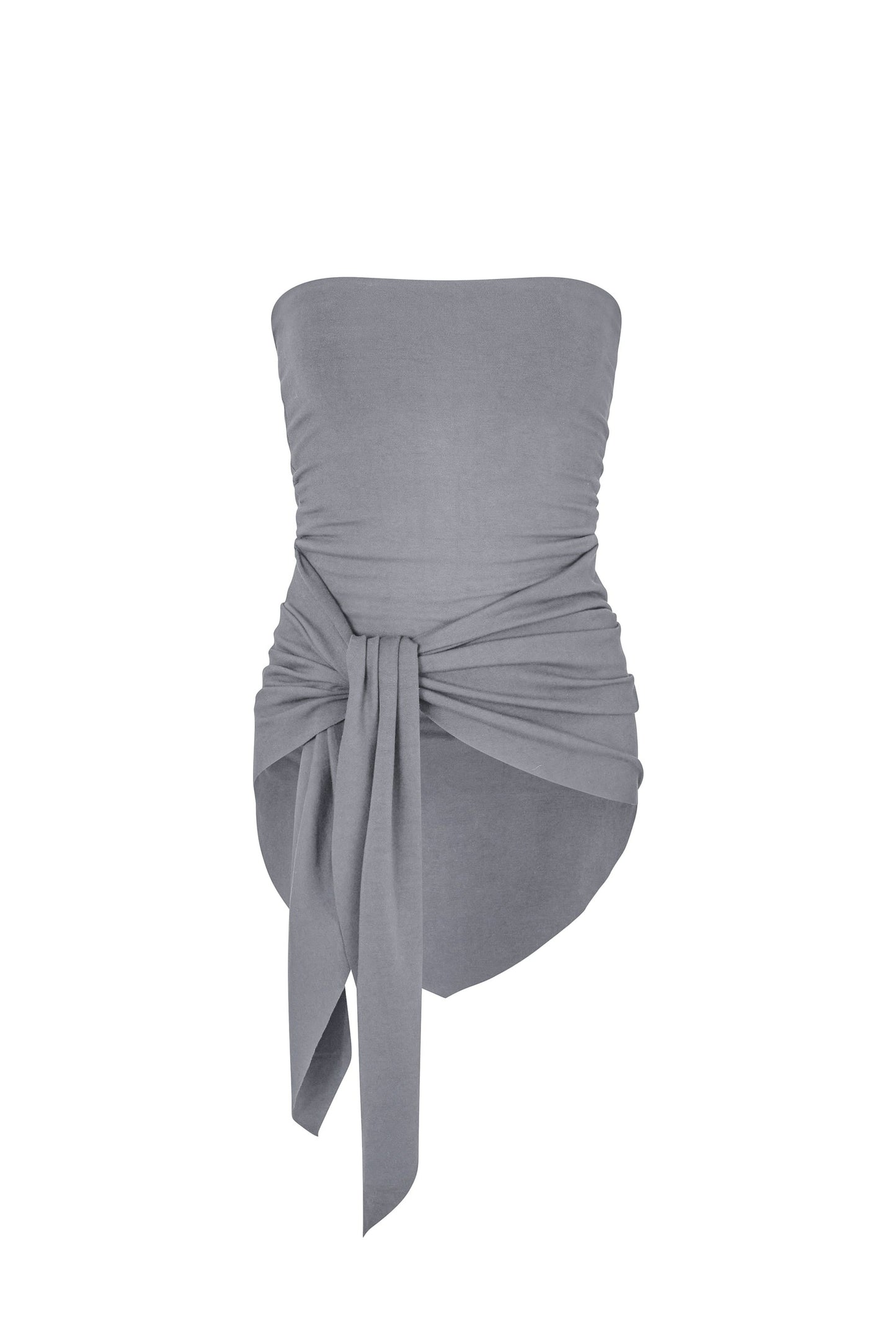 Wrap Tube Top in Smoke