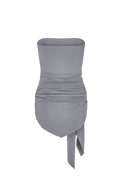 Wrap Tube Top in Smoke