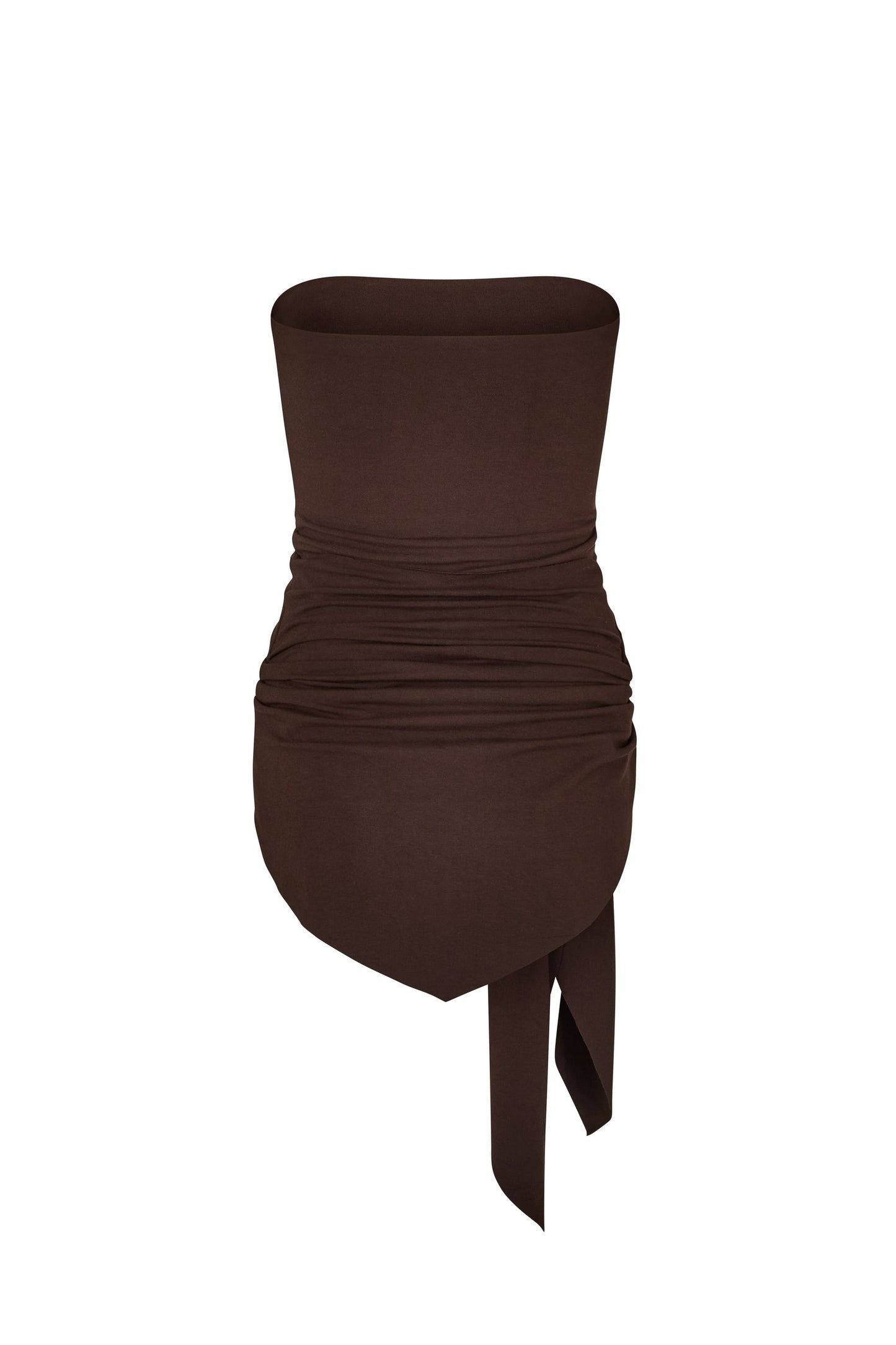 Wrap Tube Top in Brown