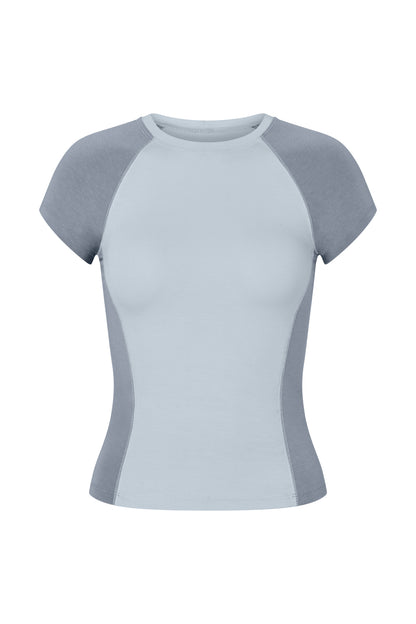 Raglan T-shirt - Stone-Sky