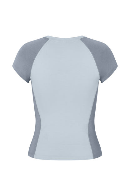 Raglan T-shirt - Stone-Sky