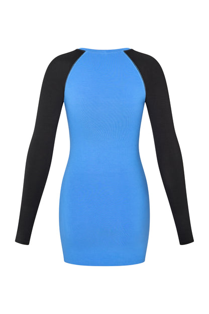 Raglan Mini Dress - Midnight-Blue
