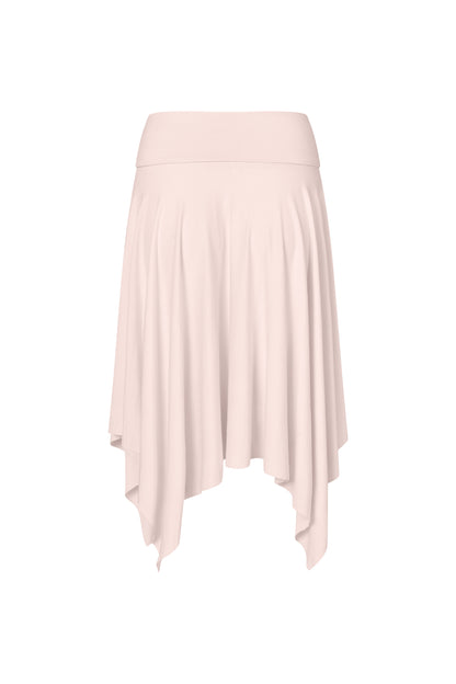 Asymmetric Fold Over Skirt - Powder
