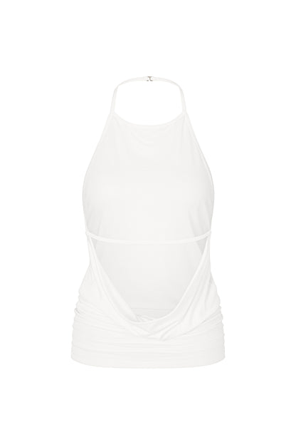 Backless Top - White