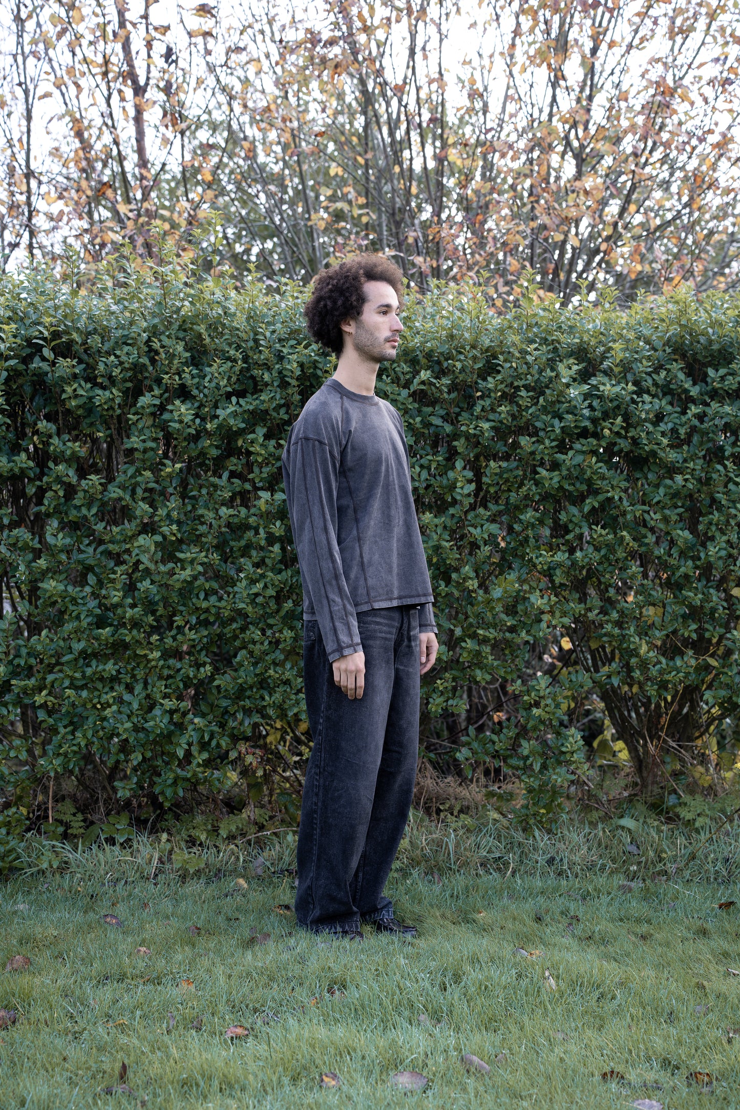 Raglan Washed Long Sleeve T-Shirt