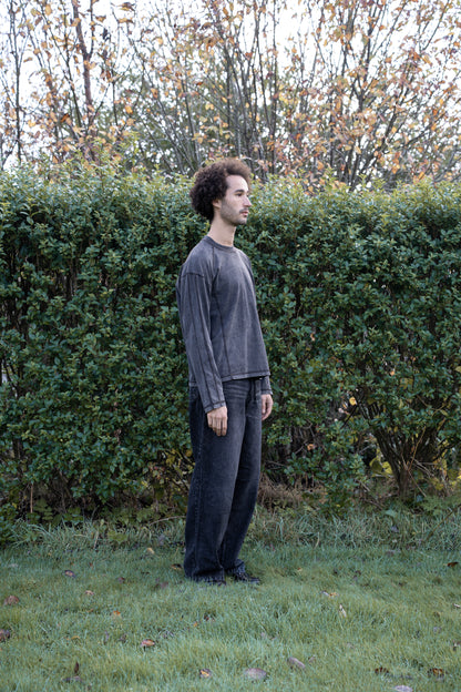 Raglan Washed Long Sleeve T-Shirt