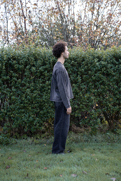 Raglan Washed Long Sleeve T-Shirt