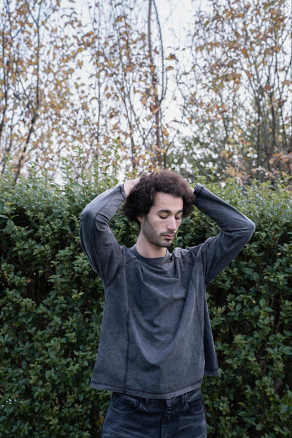 Raglan Washed Long Sleeve T-Shirt