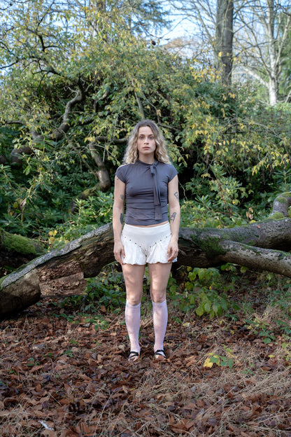 Mari Pillow Skort - White