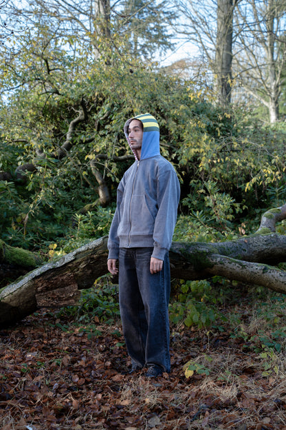 Stripes Washed Hoodie