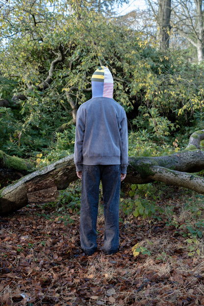 Stripes Washed Hoodie