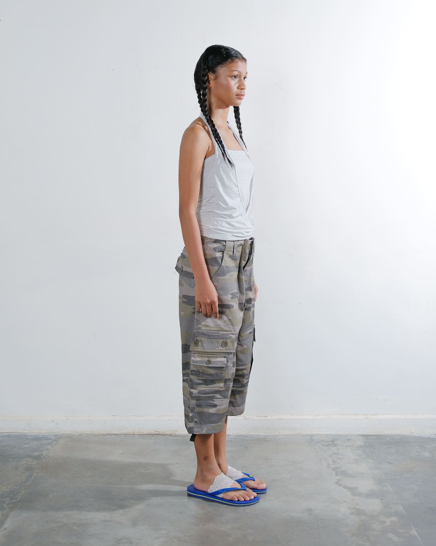 Bandeau Twist Top in Grey