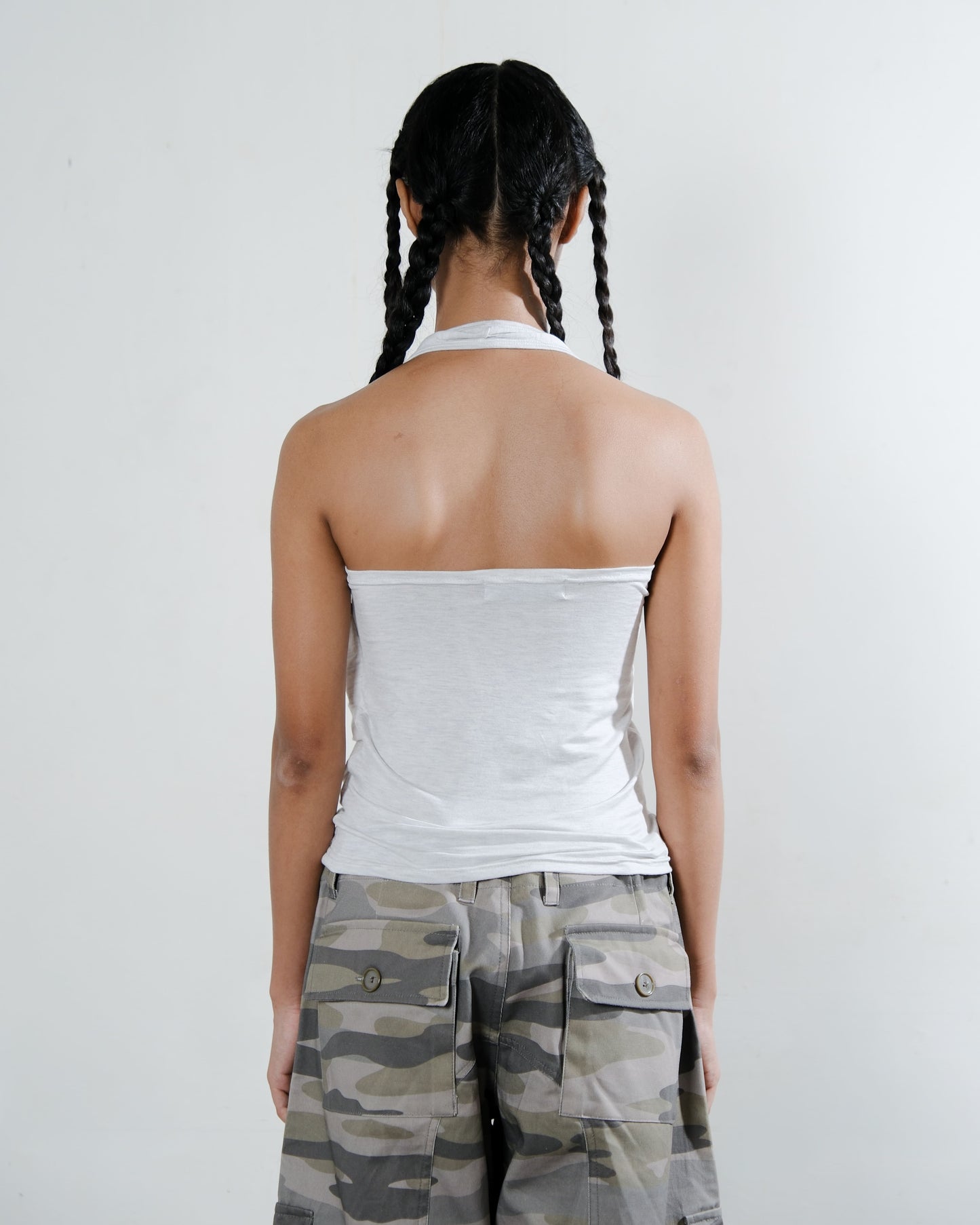 Bandeau Twist Top in Grey