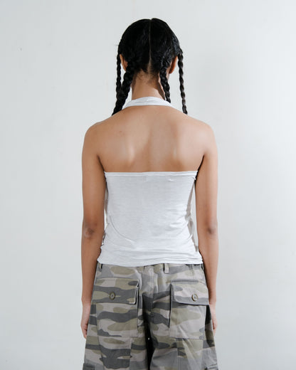 Bandeau Twist Top in Grey