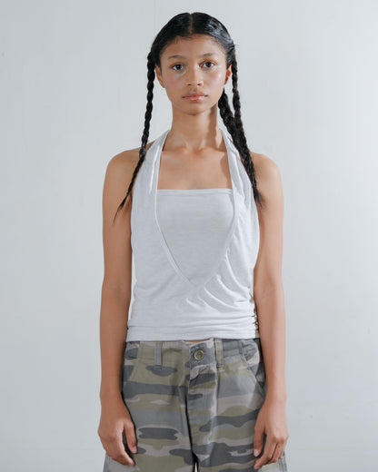 Bandeau Twist Top in Grey