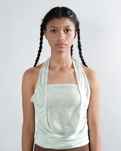 Bandeau Twist Top in Mint