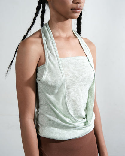 Bandeau Twist Top in Mint