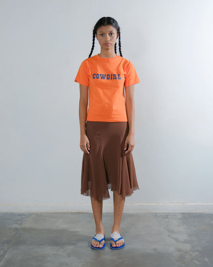 Cowgirl Baby T-Shirt in Orange