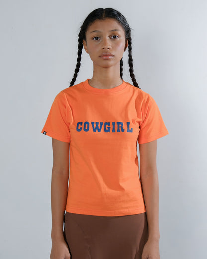 Cowgirl Baby T-Shirt in Orange