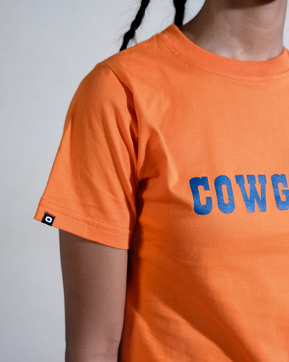 Cowgirl Baby T-Shirt in Orange