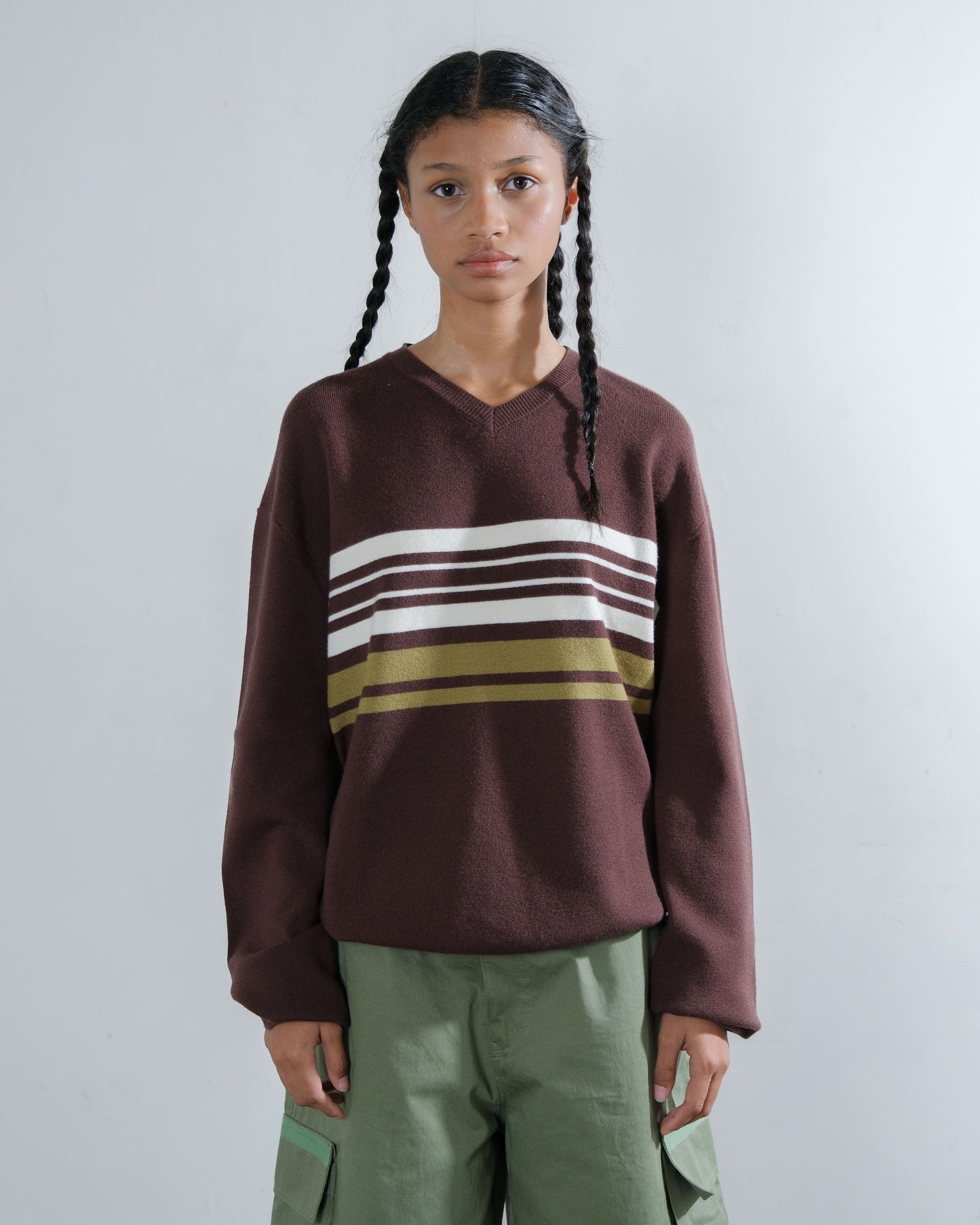 V- Neck Knit Sweater
