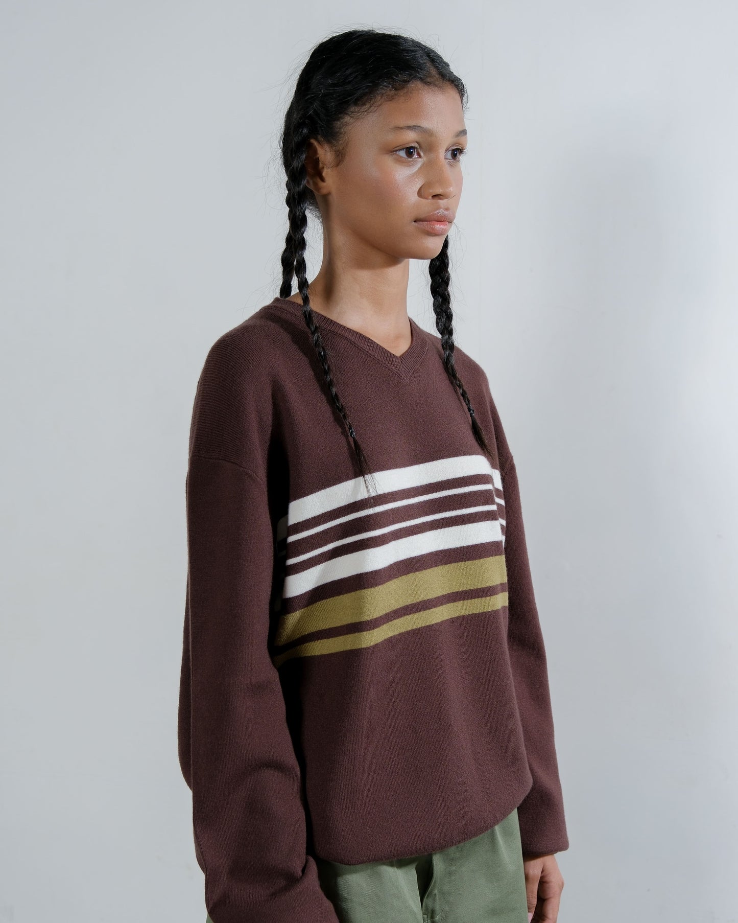 V- Neck Knit Sweater