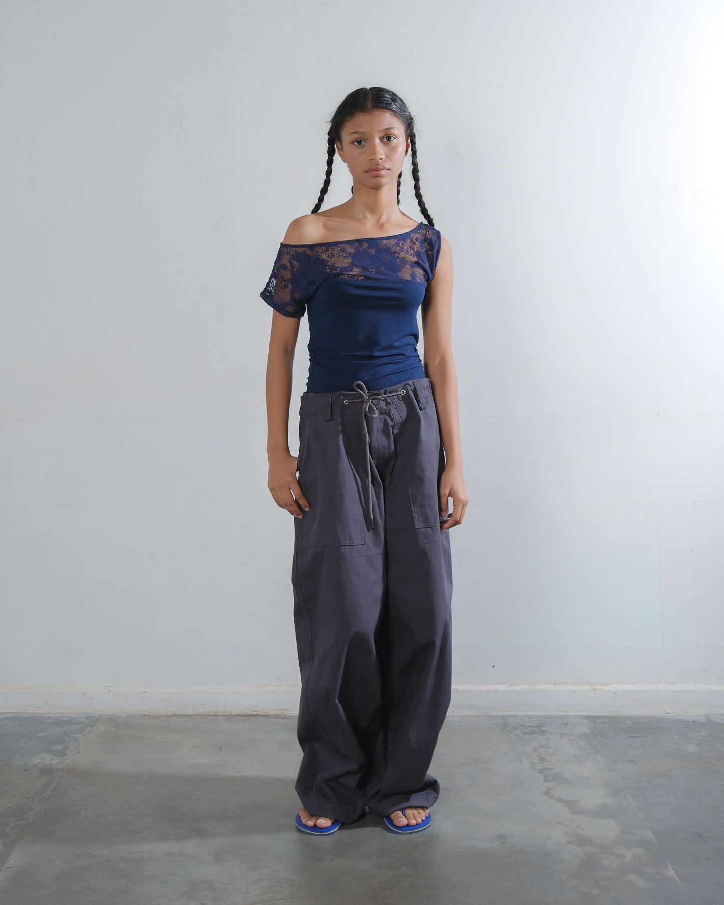 Zia Top in Navy