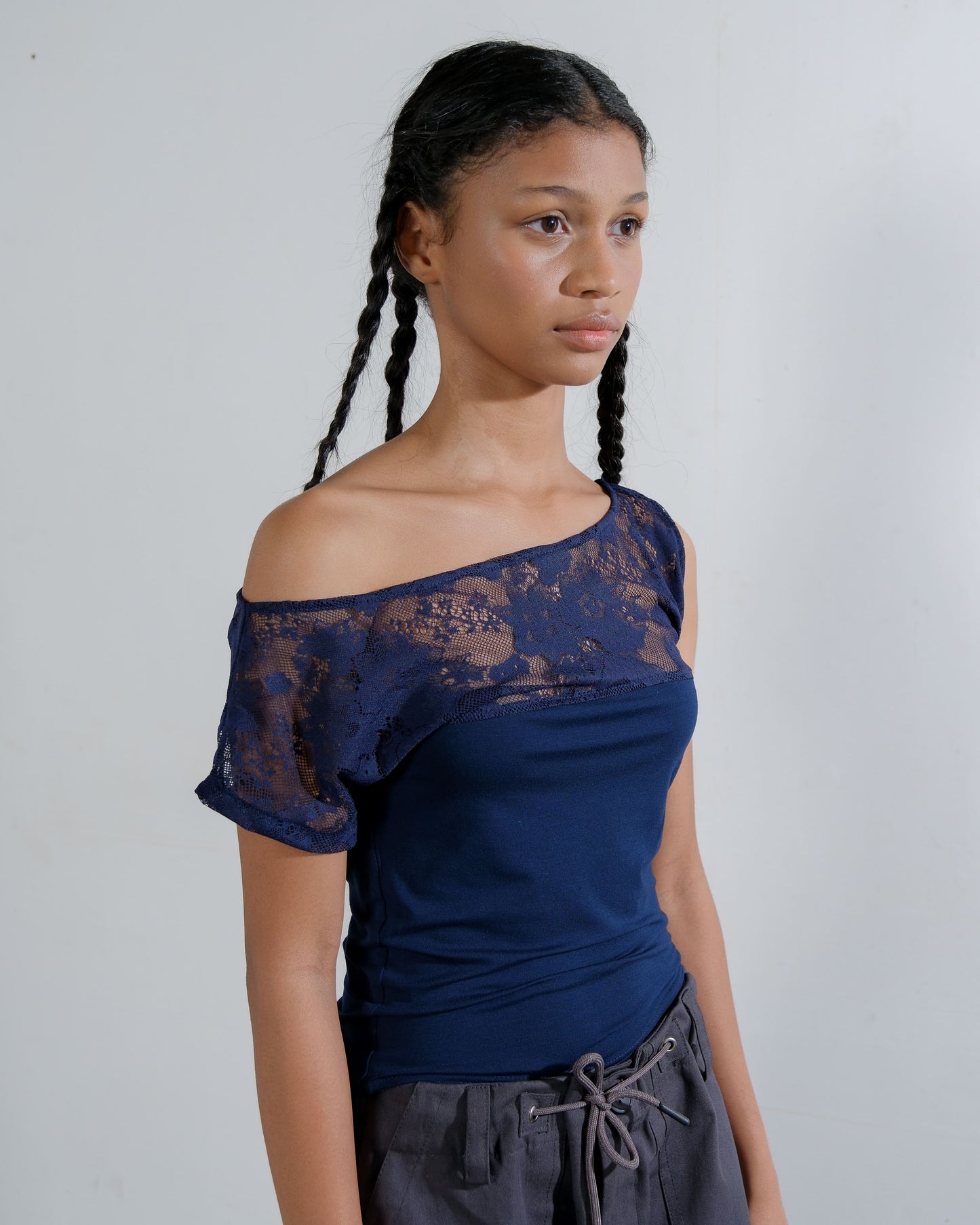 Zia Top in Navy