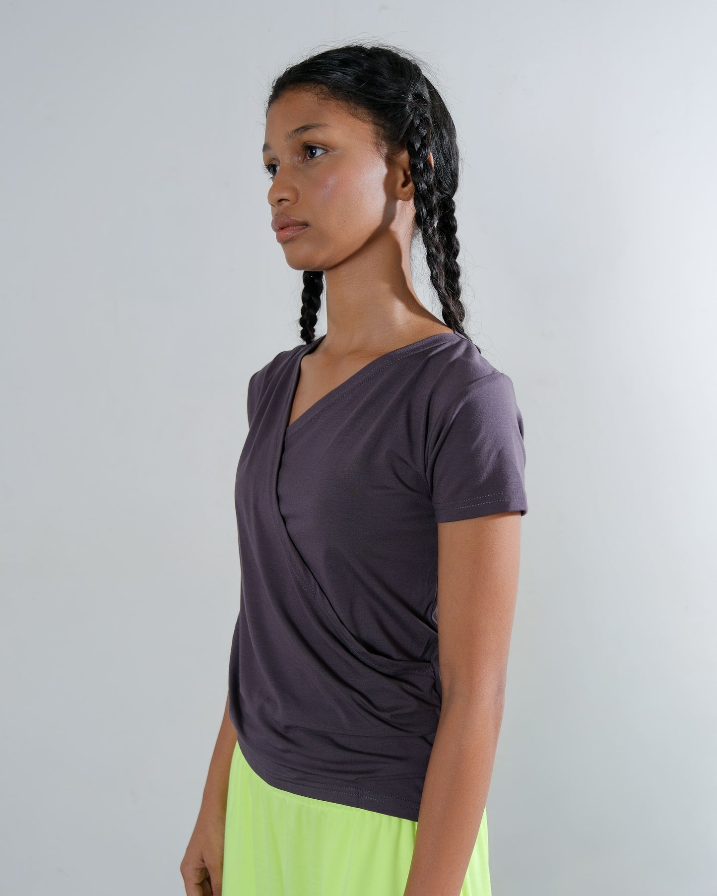 Dahlia Top in Dark Grey