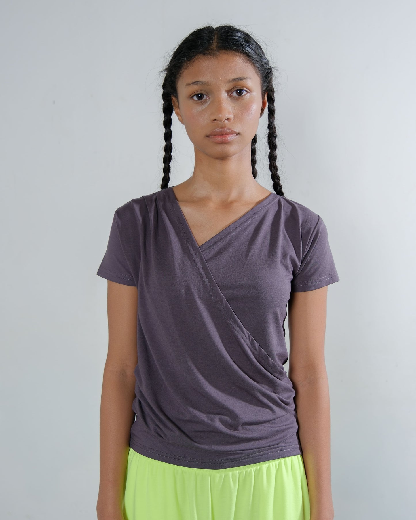 Dahlia Top in Dark Grey