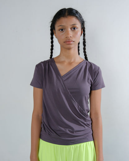 Dahlia Top in Dark Grey