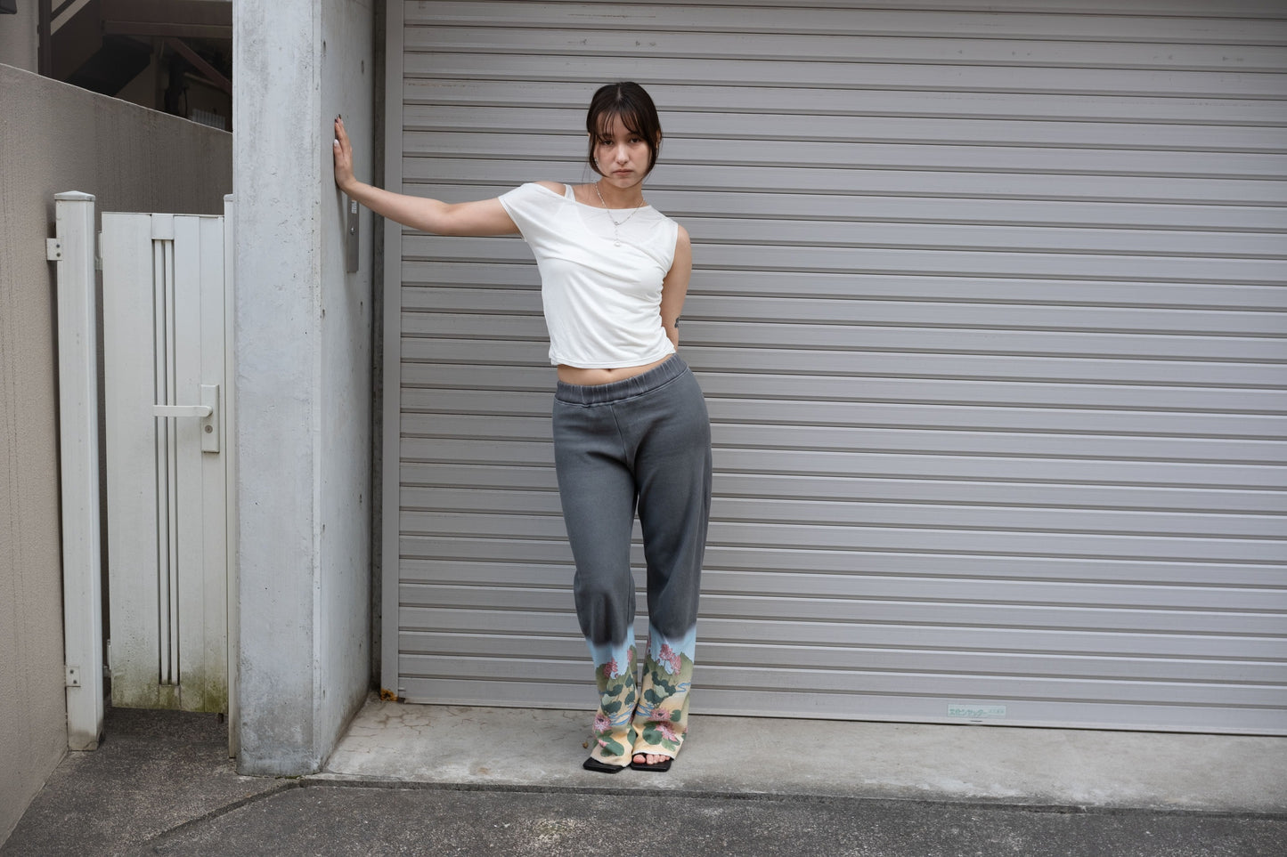 One Shoulder Layered Top in White