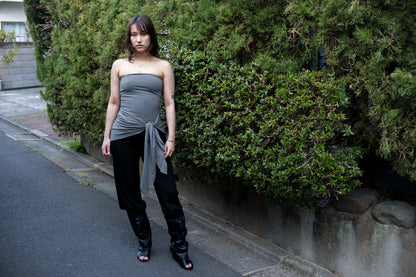 Wrap Tube Top in Smoke