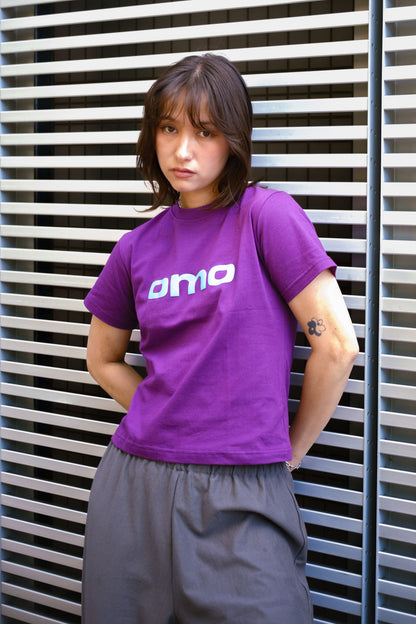 OMO Logo Baby T-Shirt in Purple