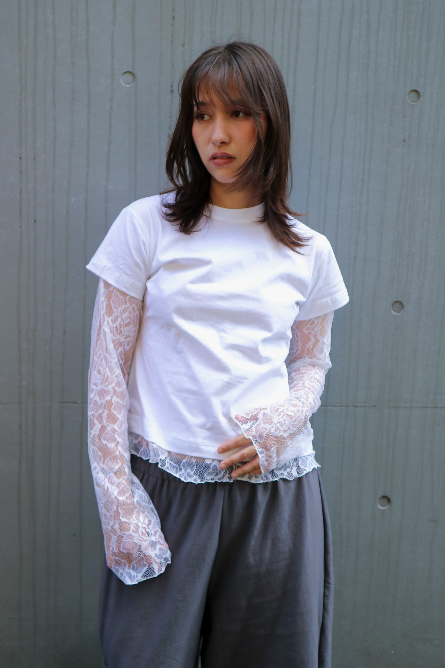 T-Shirt Over Lace